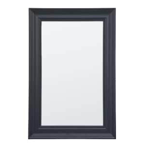 Salta Small Wall Mirror In Lead Wooden Frame - UK