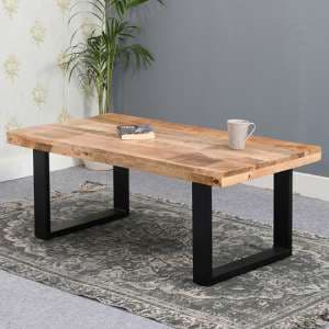 Salter Solid Mangowood Coffee Table In Rough Swan - UK