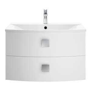 Sane 70cm Wall Hung Unit Vanity With Basin In Moon White