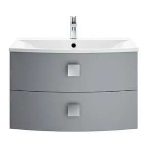 Sane 70cm Wall Hung Vanity Unit With Basin In Dove Grey