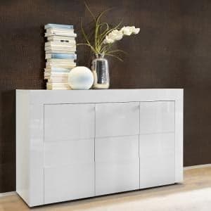 Santino Sideboard In White High Gloss With 3 Doors