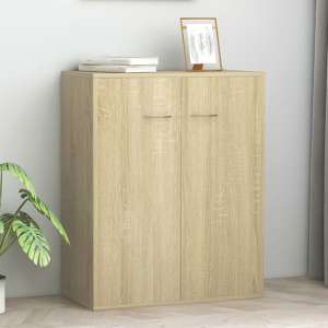 Sassy Wooden Sideboard With 2 Doors In Sonoma Oak - UK