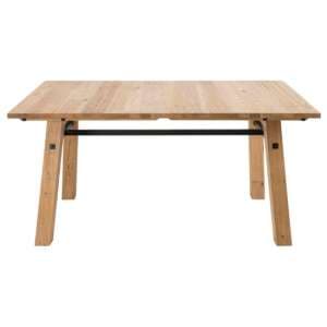 Scottsdale Rectangular 160cm Wooden Dining Table In Wild Oak