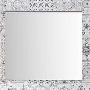 Seon Wall Bathroom Mirror In Smoky Silver - UK