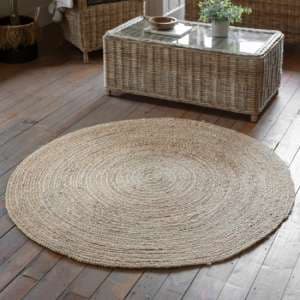 Siena Round Seagrass Rug In Natural