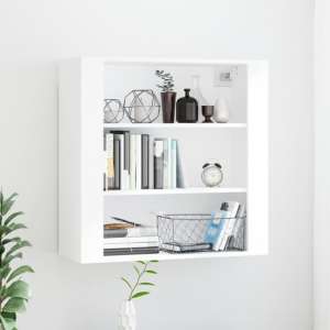 Silvis Wooden Wall Shelving Unit In White