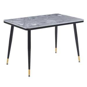 Sion Sintered Ceramic Stone Dining Table In Grey - UK