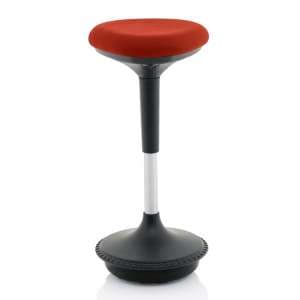 Sitall Fabric Office Visitor Stool With Ginseng Chilli Seat - UK