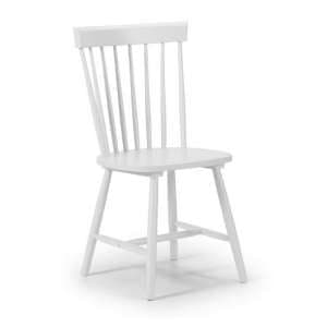 Takiko Rectangle Wooden Dining Chair In White Lacquer