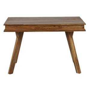 Spica Wooden Dining Table Medium In Natural Sheesham - UK