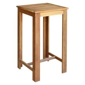 Starla 60cm Wooden Bar Table In Natural - UK