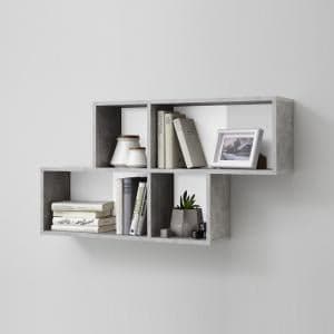 Stella Wall Mounted Display Shelf In White And Light Atelier