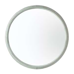 Stonington Round Wall Mirror In Mint Frame - UK