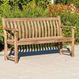 Strox Outdoor Broadfield 5Ft Wooden Seating Bench In Chestnut - UK