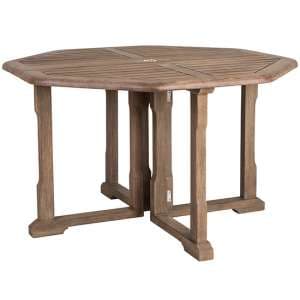 Strox Outdoor Gateleg 1200mm Wooden Dining Table In Chestnut - UK