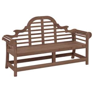 Strox Outdoor Lutyens 6Ft Wooden Seating Bench In Chestnut - UK