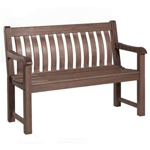 Strox Outdoor St George 4Ft Wooden Seating Bench In Chestnut - UK