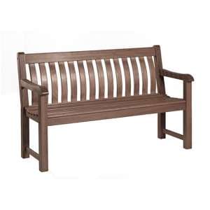 Strox Outdoor St George 5Ft Wooden Seating Bench In Chestnut - UK