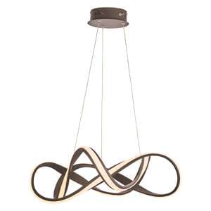 Synergy LED Large Ceiling Pendant Light In Coffee Sand - UK