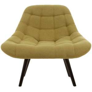 Hyadum Faux Linen Upholstered Bedroom Chair In Green    