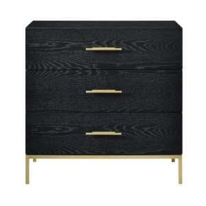 Talor Wooden Chest Of 3 Drawers In Wenge - UK