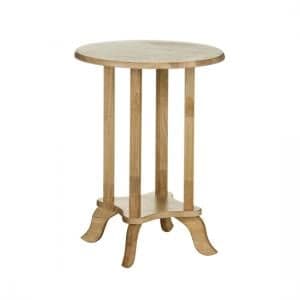 Round Rubber Wood Telephone table
