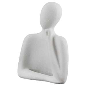 Terrell Polyresin Reflection Sculpture In White - UK