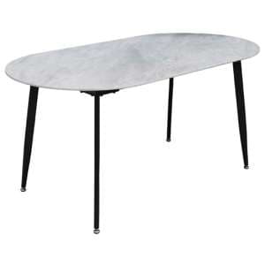 Tifton Sintered Stone Dining Table In Boya Grey - UK