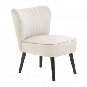Trento Upholstered Velvet Accent Chair In Mink