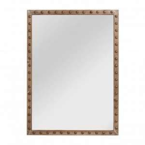 Tribes Rectangular Wall Bedroom Mirror In Natural Frame