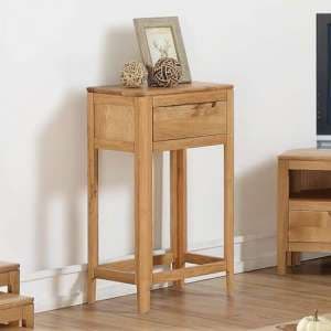 Trimble Medium Console Table In Oak With 1 Drawer - UK