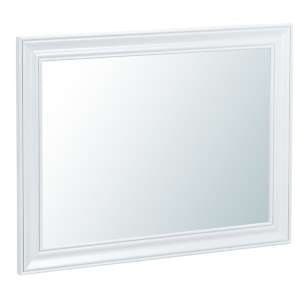 Tyler Large Wall Mirror In White Wooden Frame - UK