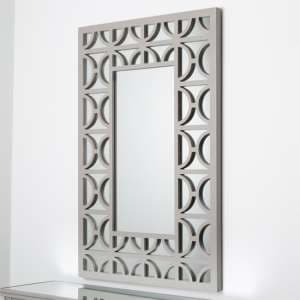 Tyler Wall Mirror Rectangular With Grey Wooden Frame - UK