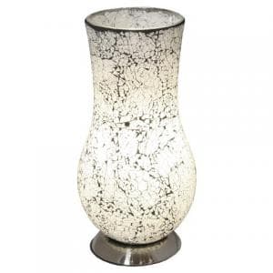 Mosaic White Vase Lamp - UK