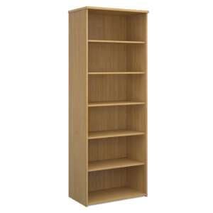 Upton Home And Office Wooden Bookcase In Oak With 5 Shelves