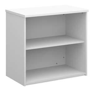 Upton Home And Office Wooden Bookcase In White With 1 Shelf
