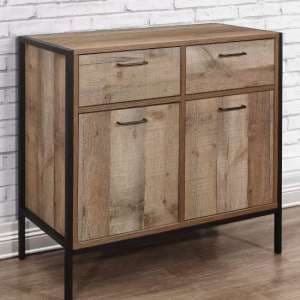 Urbana Wooden Sideboard With 2 Doors And 2 Drawers In Rustic - UK