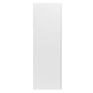 Urfa 40cm Bathroom Wall Hung Tall Unit In Satin White - UK