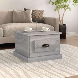 Vance Wooden Coffee Table With 1 Drawer In Grey Sonoma Oak - UK