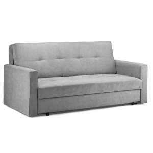 Vasso Fabric 3 Seater Sofabed In Grey