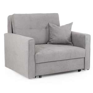 Vasso Fabric 1 Seater Sofabed In Grey