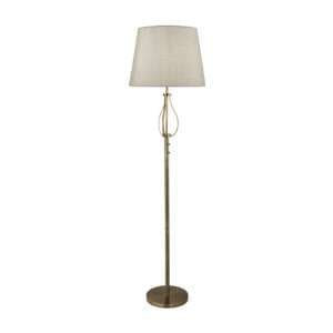 Vegas 1 Light Floor Lamp In Antique Brass - UK