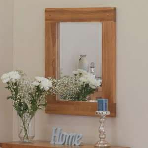 Velum Wall Bedroom Mirror In Chunky Solid Oak Frame