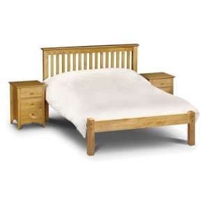 Ballari Wooden King Size Low Foot Bed In Low Sheen Lacquer - UK