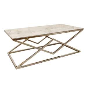 Vestal Sintered Stone Top Coffee Table In Stomach Ash Grey - UK