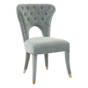 Vigap Upholstered Velvet Bedroom Chair In Blue