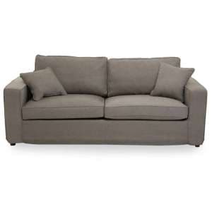 Villanova Fabric Upholstered 3 Seater Sofa In Grey - UK