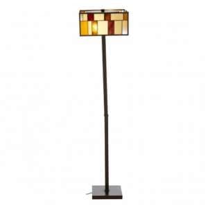Waldron Square Floor Lamp In Bronze Tone - UK