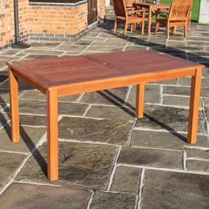 Walsall Rectangular Wooden Dining Table In Factory Stain