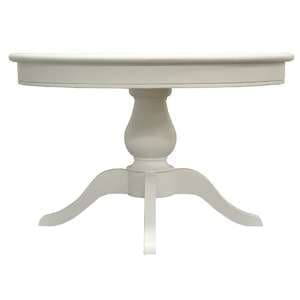 Wantagh Round Wooden Dining Table In Antique White